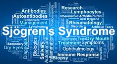 Sjögren syndrome word collage