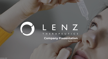 Lenz Therapeutics Submits NDA for LNZ100 Eye Drop for Presbyopia Treatment image