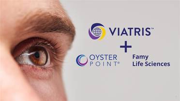 Viatris Closes Acquisitions of Oyster Point Pharma and Famy Life Sciences, Establishing New Viatris Eye Care Division image