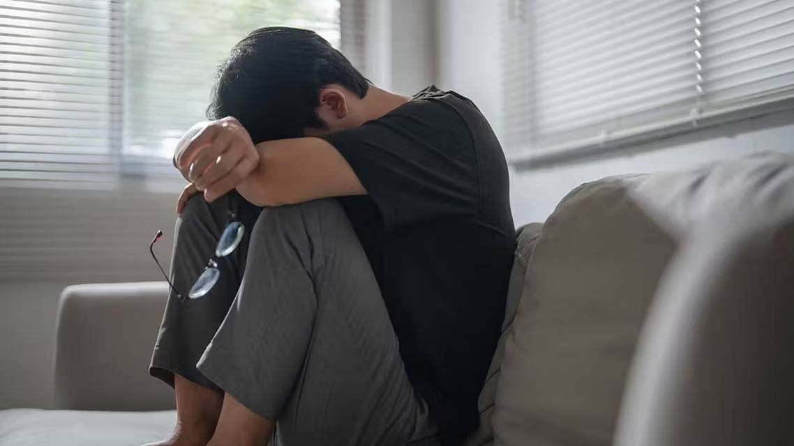 person with vision issues dealing with anxiety