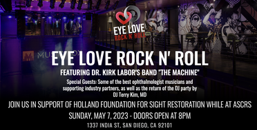 Eye Love Rock ‘N Roll Event Headlining Holland Foundation Fundraiser at ASCRS image
