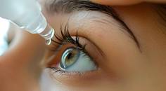 dry eye drop in eye