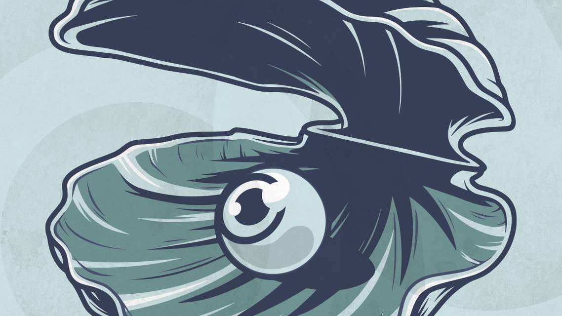 clam shell with pearl inside